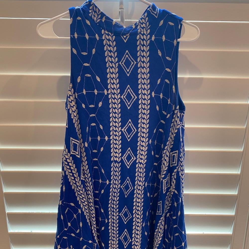 Peach Love Blue Dress